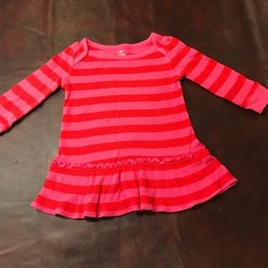 Old Navy Toddler thermal pink ruffle dress.